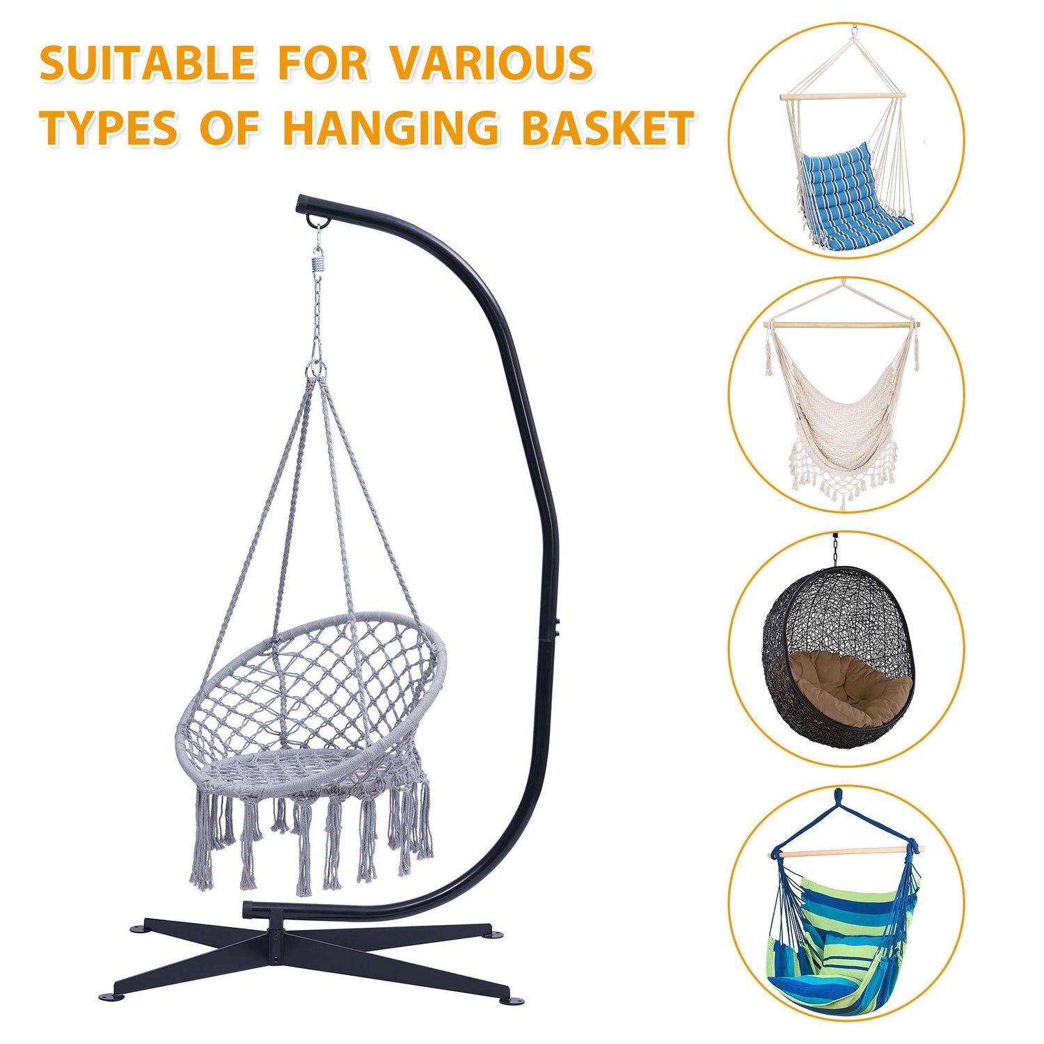 Hammock Chair Stand Only -C-Stand Halvs-Market