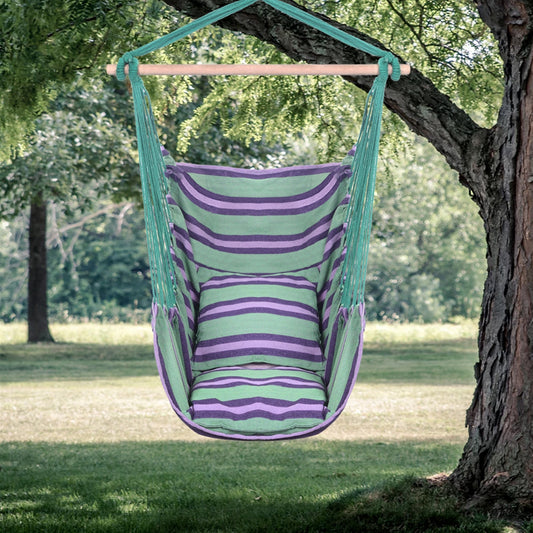 Indoor/Outdoor Hammock Chair/Swing Green-Purple